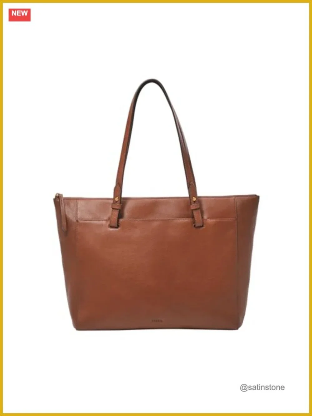 Fossil Rachel Tote Bag LiteHide Leather Laptop Handbag Satchel
